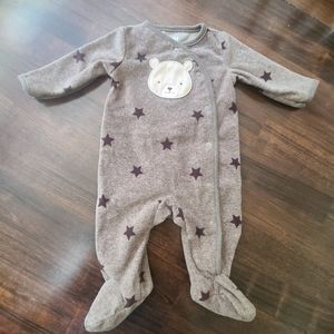 0-3 month footie suit